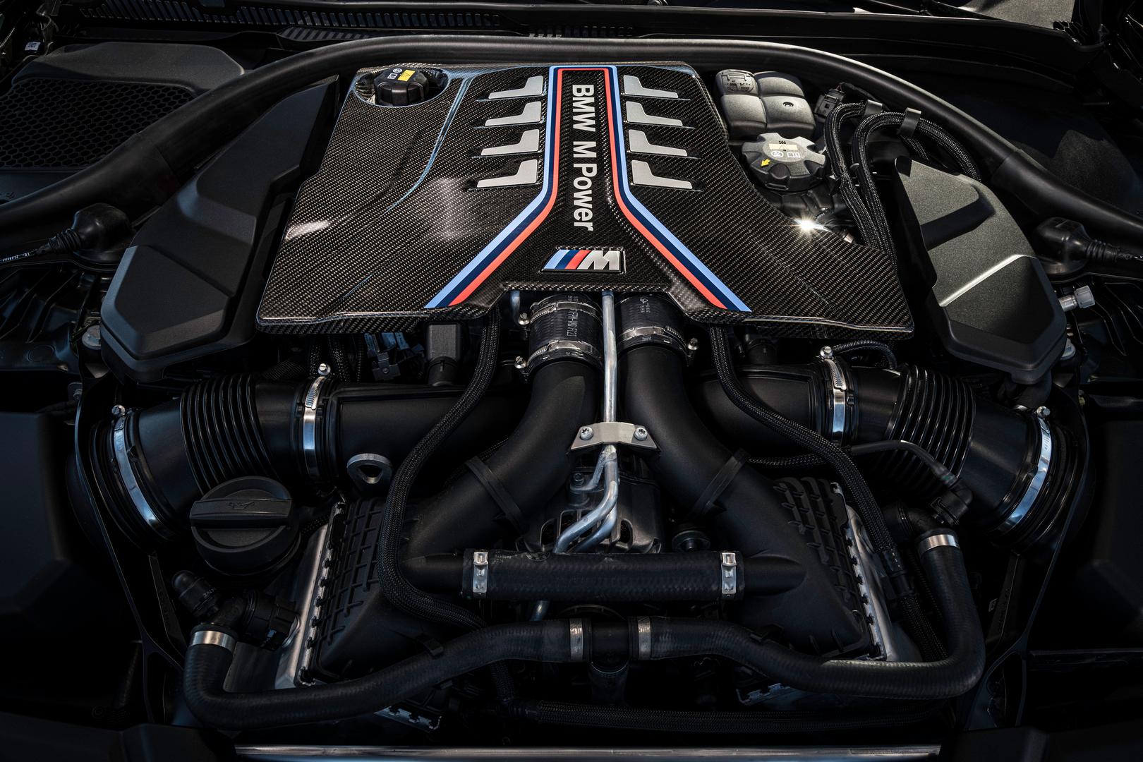 BMW M5 CS carbon engine cover