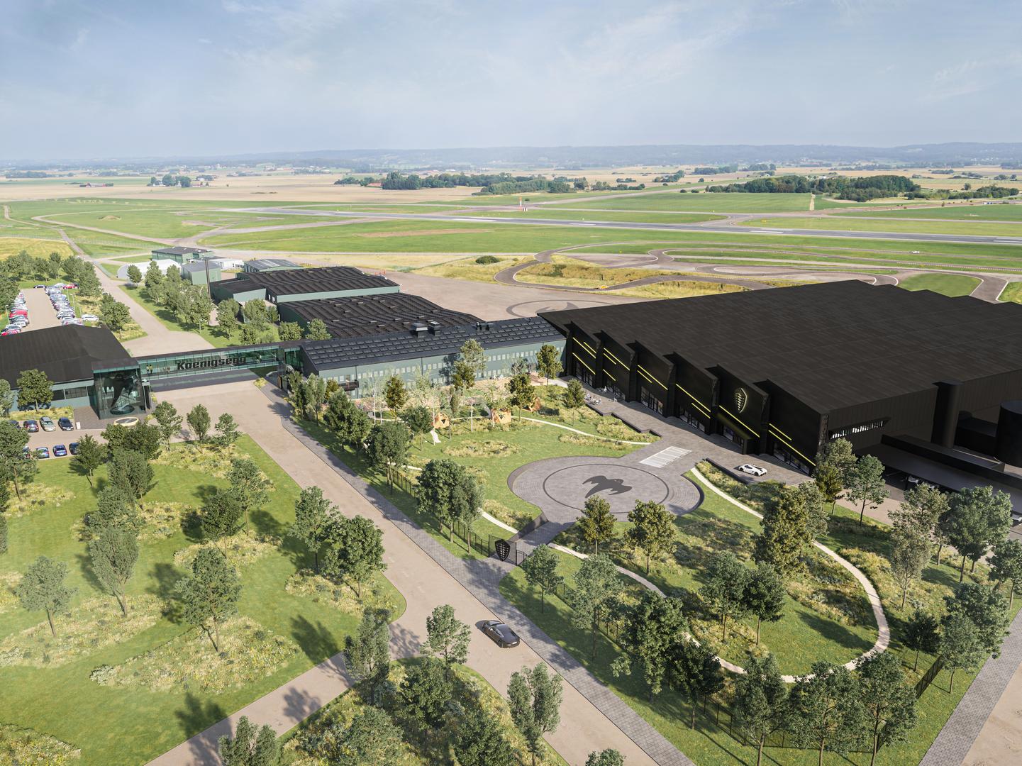 Koenigsegg Factory Aerial View
