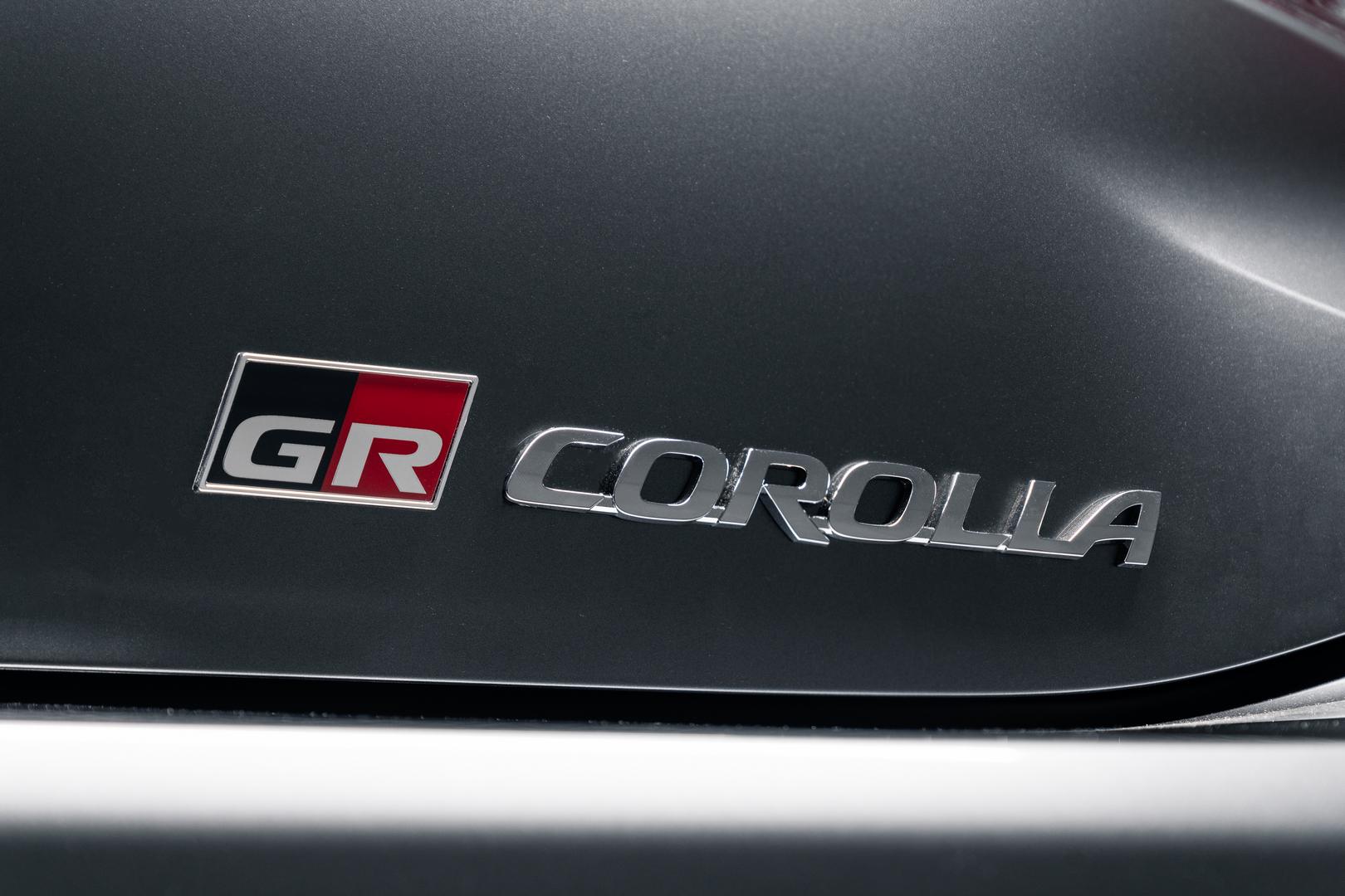 GR Corolla badge