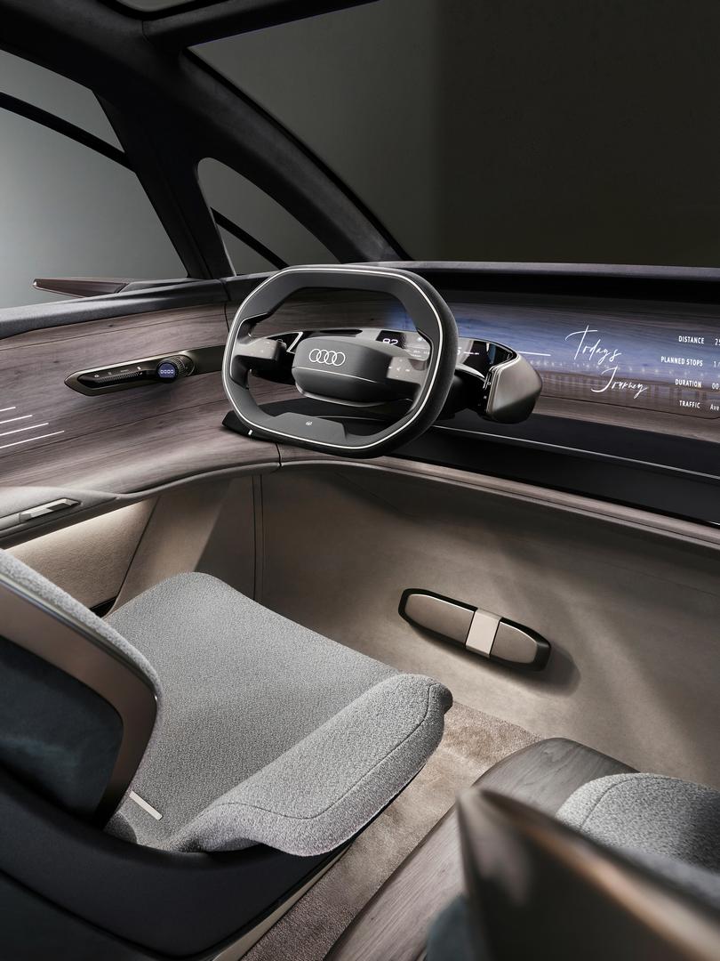 Audi urbansphere concept steering wheel