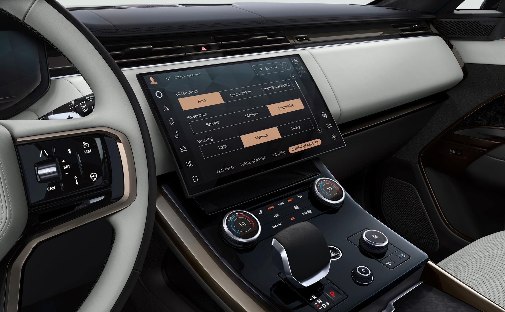 2023 Range Rover Sport screen