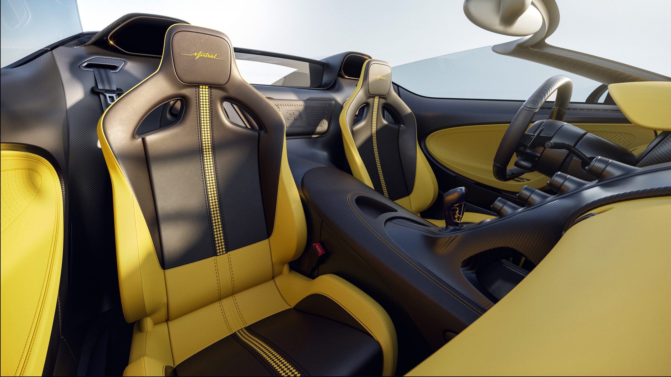 Bugatti W16 Mistral seats