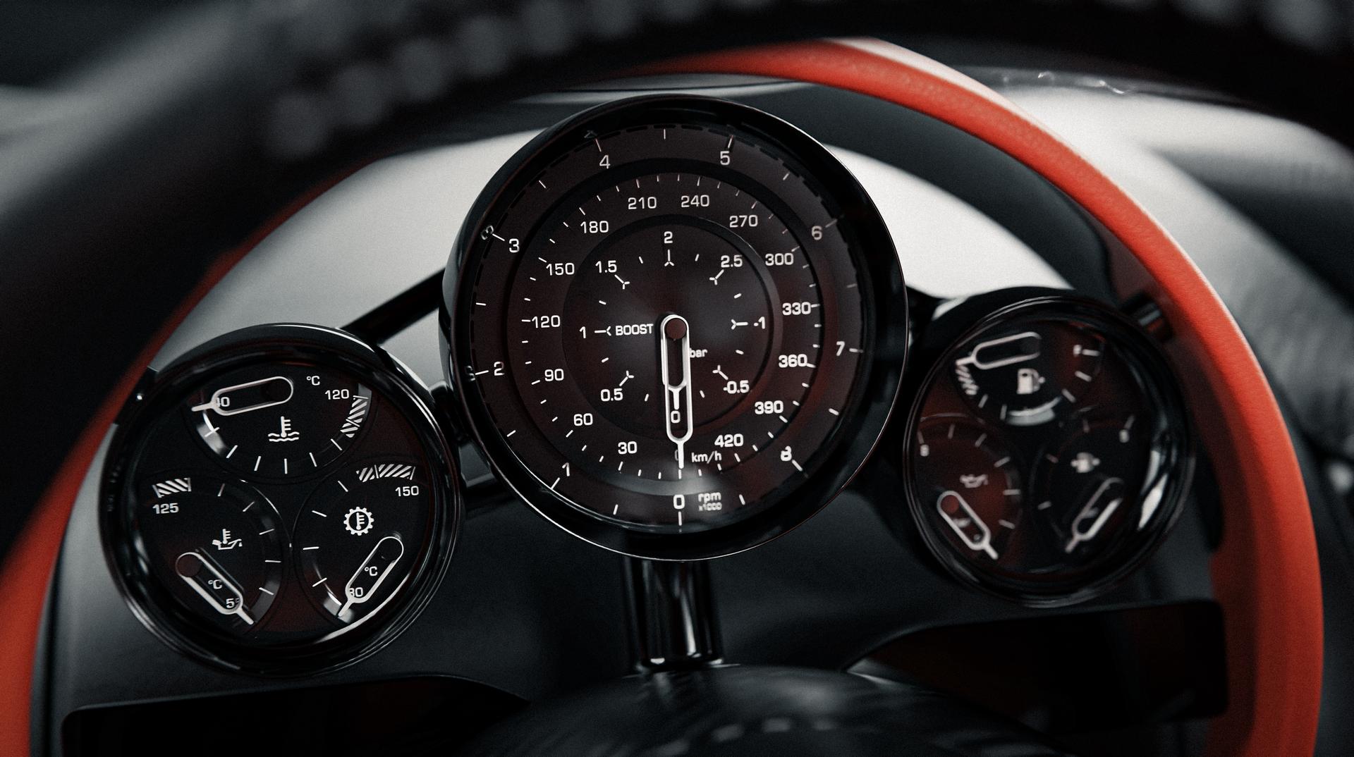 Koenigsegg CC850 speedo